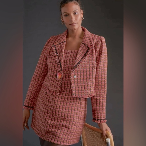 MAEVE by ANTHROPOLOGIE Maeve Tweed Fringe Set - Picture 2 of 13